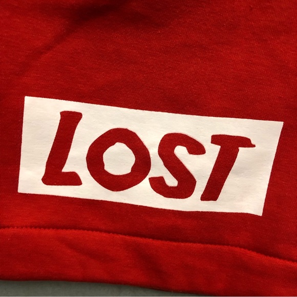 The Lost Breed Tiger Mouth Fleece Training Sweat Shorts Men’s Red White Small - Picture 7 of 14